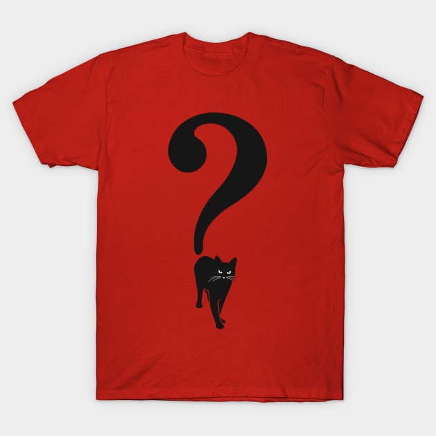 Cat in The Question T-Shirt by affan2fly